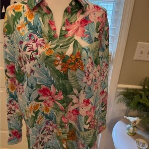 Tommy Bahama Tropical Floral Button Down Shirt